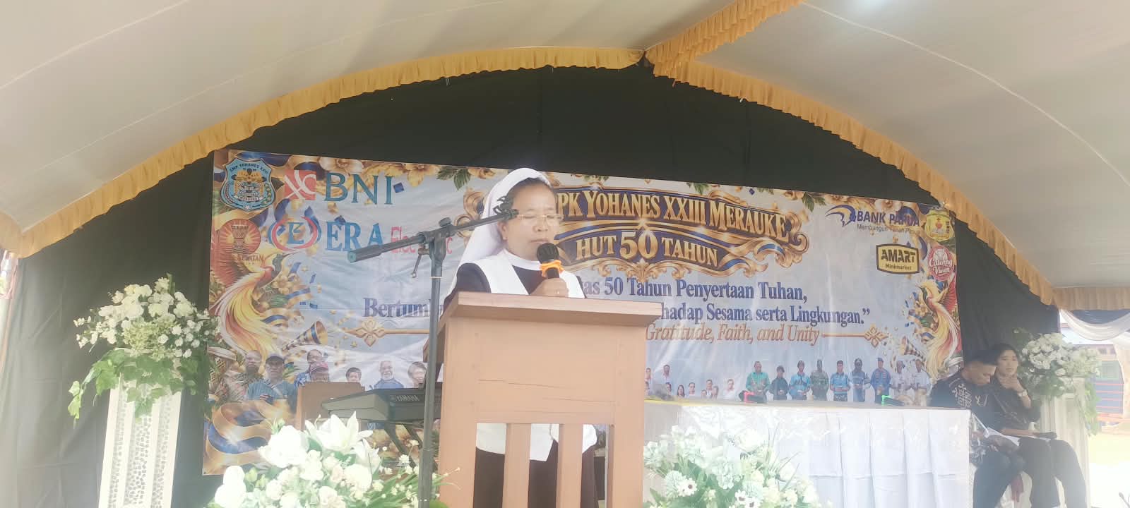 Kepala Sekolah SMP YPPK Yohanes XIII Merauke, Sr. Romasi Sihombing- Surya Papua/Frans Kobun
