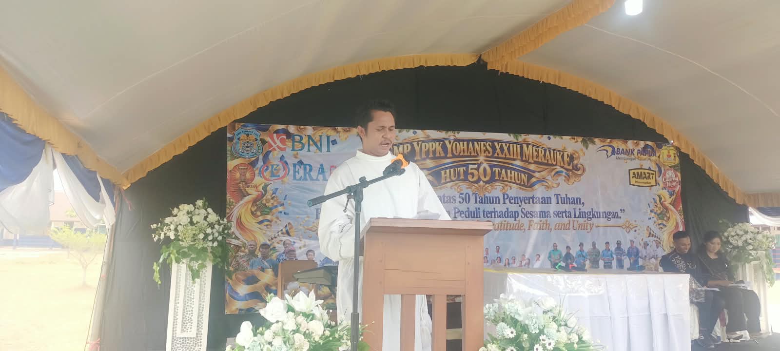 Ketua YPPK Keuskupan Agung Merauke, Pastor Aloysius Kelbulan- Surya Papua/Frans Kobun