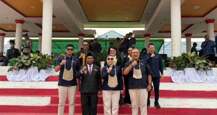 Foto bersama usai momentum peringatan Sumpah Pemuda di Kabupaten Boven Digoel- Surya Papua/IST