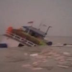 tenggelam 7 KM Putra Harapan yang tenggelam di muara kali Maro – Surya Papua/IST